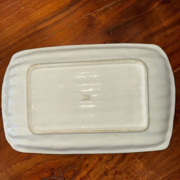 Vintage Majolica Asparagus Platter Serving Tray Olfaire Portugal Ceramic EVC - Picture 8 of 8